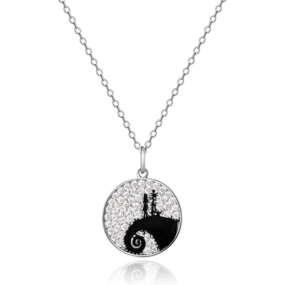The Nightmare Before Christmas Womens Necklace 18-inch - Sterling Silver and Cub